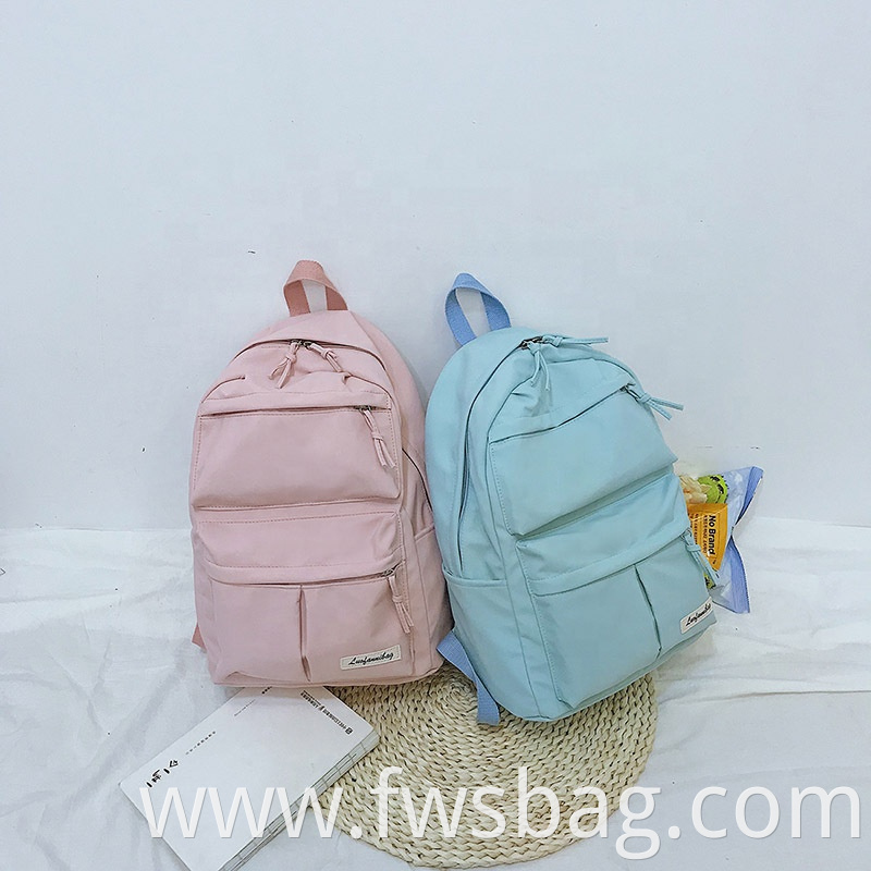 Hot Selling Beautiful Colorful Canvas Shoulder Bag Big Size School Bag Fashion Backpack For Girls5